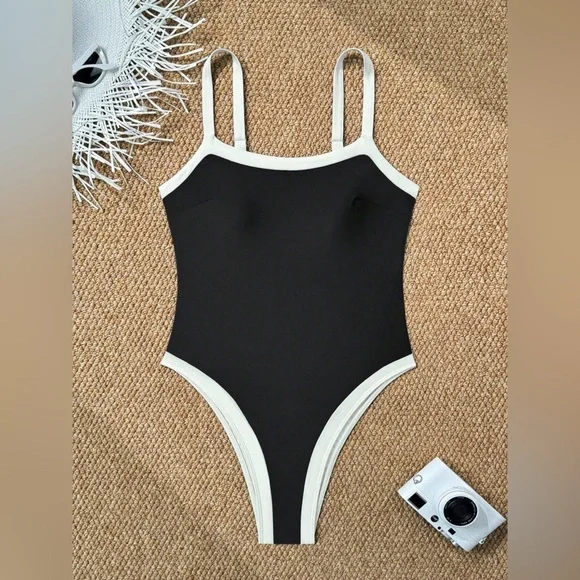 Stylish Black and White Kids One Piece - Picture 1 of 2